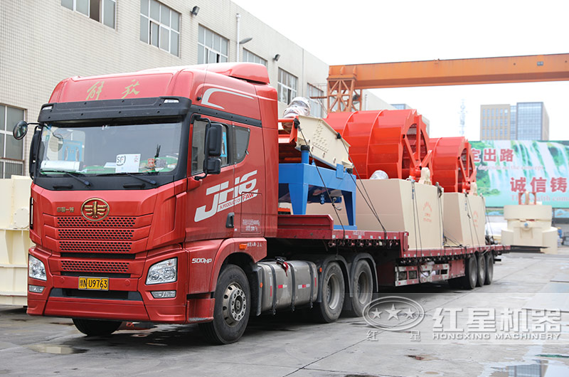 紅星機(jī)器輪式洗砂機(jī)發(fā)貨 紅星機(jī)器輪式洗砂機(jī)發(fā)貨