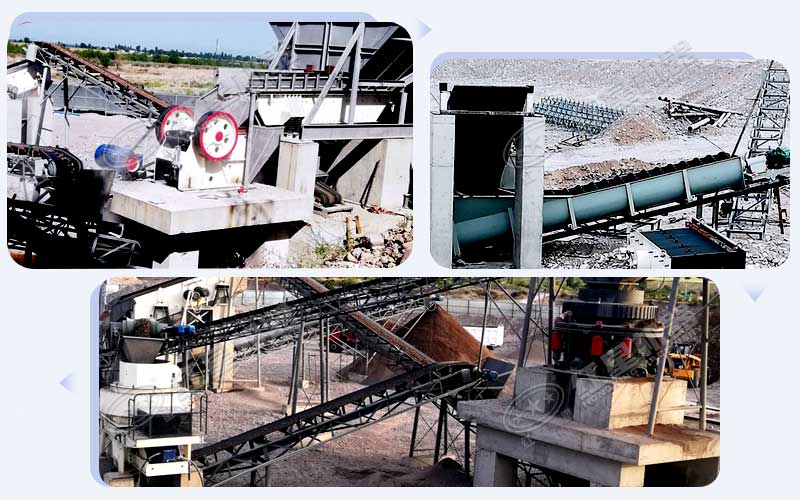 吉爾吉斯坦花崗巖制砂生產線現(xiàn)場 吉爾吉斯坦花崗巖制砂生產線現(xiàn)場