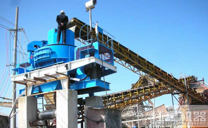 用戶制砂現(xiàn)場，點擊咨詢獲得生產線配置及報價