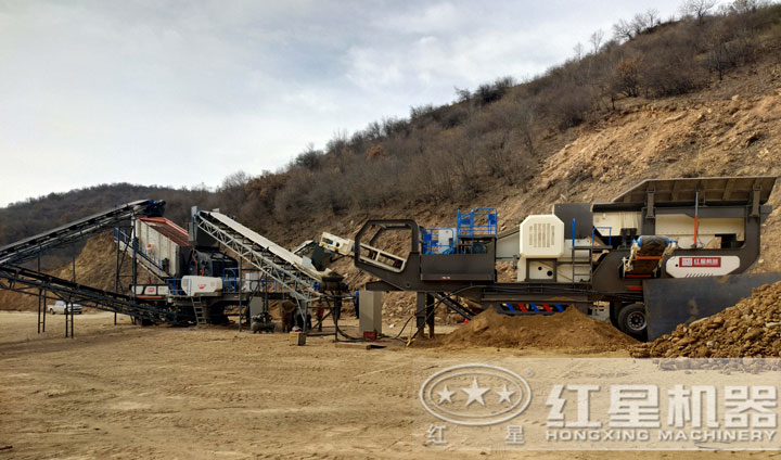 移動制砂現(xiàn)場，可就近參觀現(xiàn)場